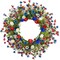 22 Inches Patriotic Wreaths for Front Door 4th of July Wreath Independence Day Wreath with Red White and Blue Tulip Flowers for Window Wall Front Porch Memorial Flag Day 250th Anniversary USA Decor